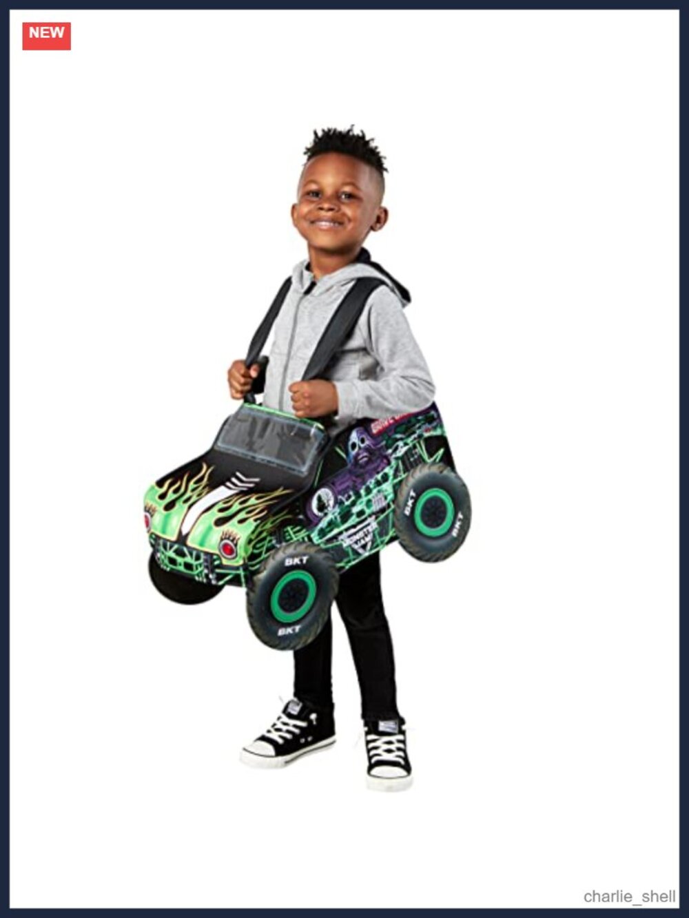 Monster Jam Grave Digger Toddler Wearable Car Costume 4T